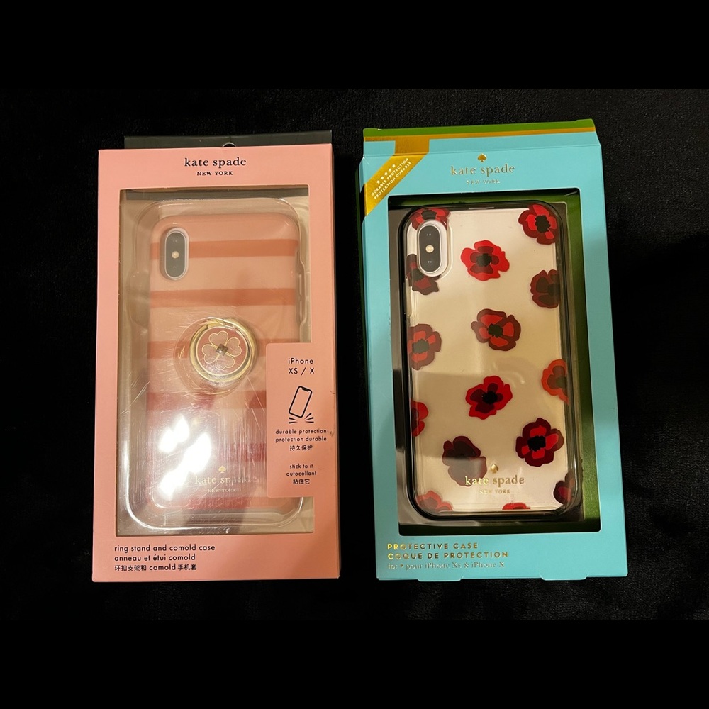 USED 2 IPhone XS/IPhone X Kate Spade Cases
